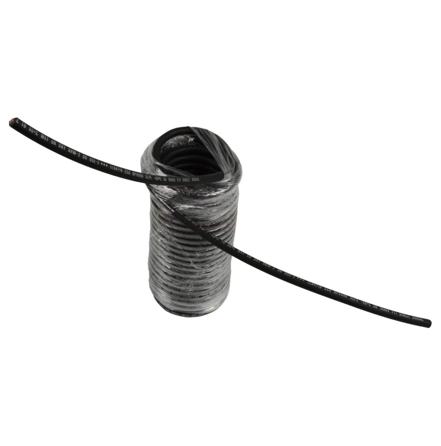 TEMCo 10 AWG/Gauge Solar Cable - Made in The USA 20 Feet Black (Variety of Lengths Available) 20 ft.