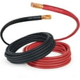 thumbnail image 1 of TEMCo 2/0 Gauge AWG 100 Ft Black + 100 Ft Red Flexible Copper USA Welding Cable Battery Wire, 1 of 9