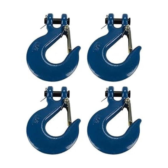 TEMCo 3/8" Chain Slip Hook - Grade 70 Clevis Rigging Hook - Towing, Winch, Trailer - 5250 lbs WLL - Includes Pins