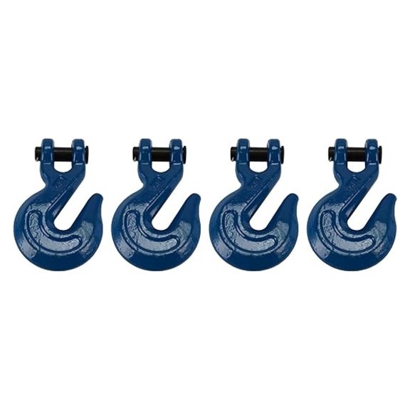 TEMCo 4 Lot 1/2" Chain Grab Hook Pin Clevis Rigging Tow Transport Truck Trailer Grade 70