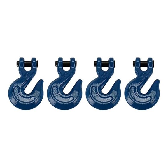 TEMCo 4 Lot 1/2" Chain Grab Hook Pin Clevis Rigging Tow Transport Truck Trailer Grade 70