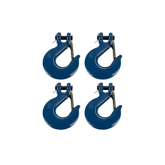 TEMCo 4 Lot 3/8" Chain Slip Safety Hook Clevis Rigging Tow Winch Trailer Grade 70
