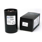 TEMCo 430-516 uF MFD CD60 Start Capacitor 220-250V AC Round | 50/60 Hz