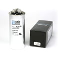 thumbnail image 1 of TEMCo 55+5 uF Dual Run Capacitor CBB65, 55/5 MFD, 370-440V, Round, 50/60Hz, 1 of 4