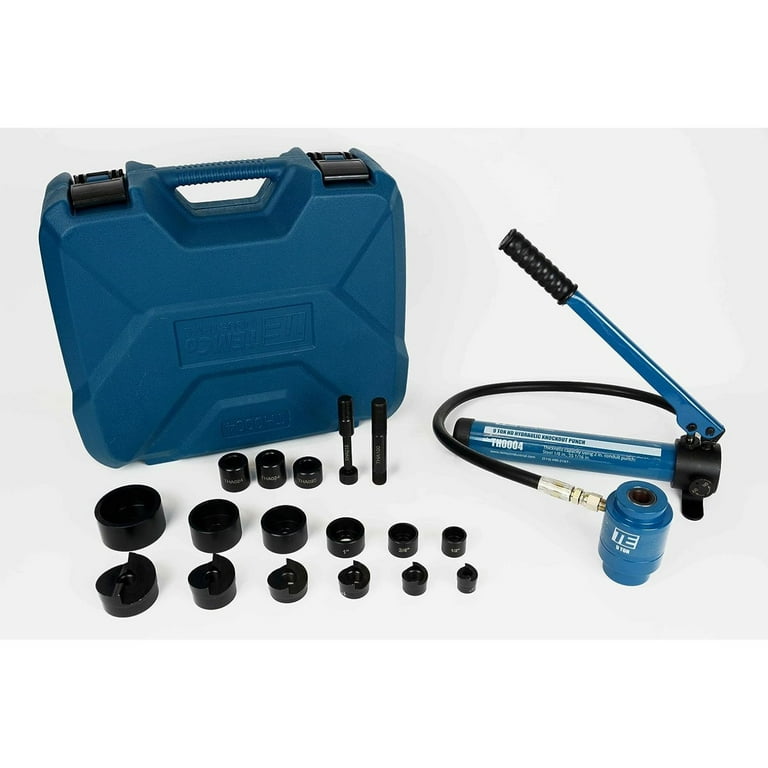 Hydraulic Knockout Punch Set,Electrical Conduit Hole Cutter Set,Punch  Driver Tool Kit