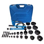 TEMCo TH0037 Hydraulic Knockout Punch 1/2-4 Set - Electrical Conduit Hole Cutter KO Kit