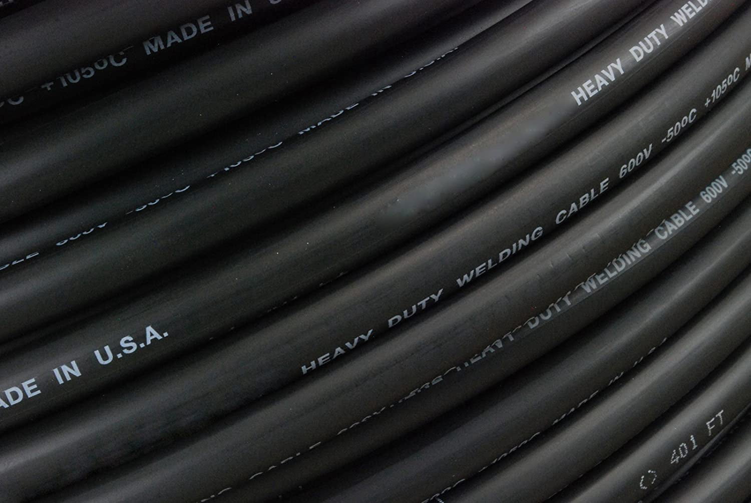 TEMCo WC0003-15 ft 2/0 Gauge AWG Welding Lead & Car Battery Cable Copper Wire BLACK | MADE IN USA