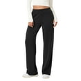 thumbnail image 1 of TEMOFON Women's Wide Leg Sweatpants with Pockets High Waisted Lounge Pants Casual Drawstring Athletic Joggers, 1 of 7