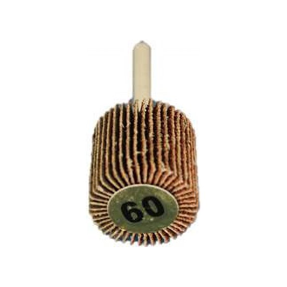 TEMO 10 Pack 60 Grit Coarse Flap Wheel High Performance Aluminum Oxide 1 Inch (25 mm) Diameter 1 Inch (25 mm) High 1/4 Inch Shank