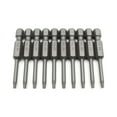 thumbnail image 1 of TEMO 10 Piece T8 Torx Star 6 Point Reduced Round Shaft Screwdriver Insert Bits Hex Shank, 1 of 3