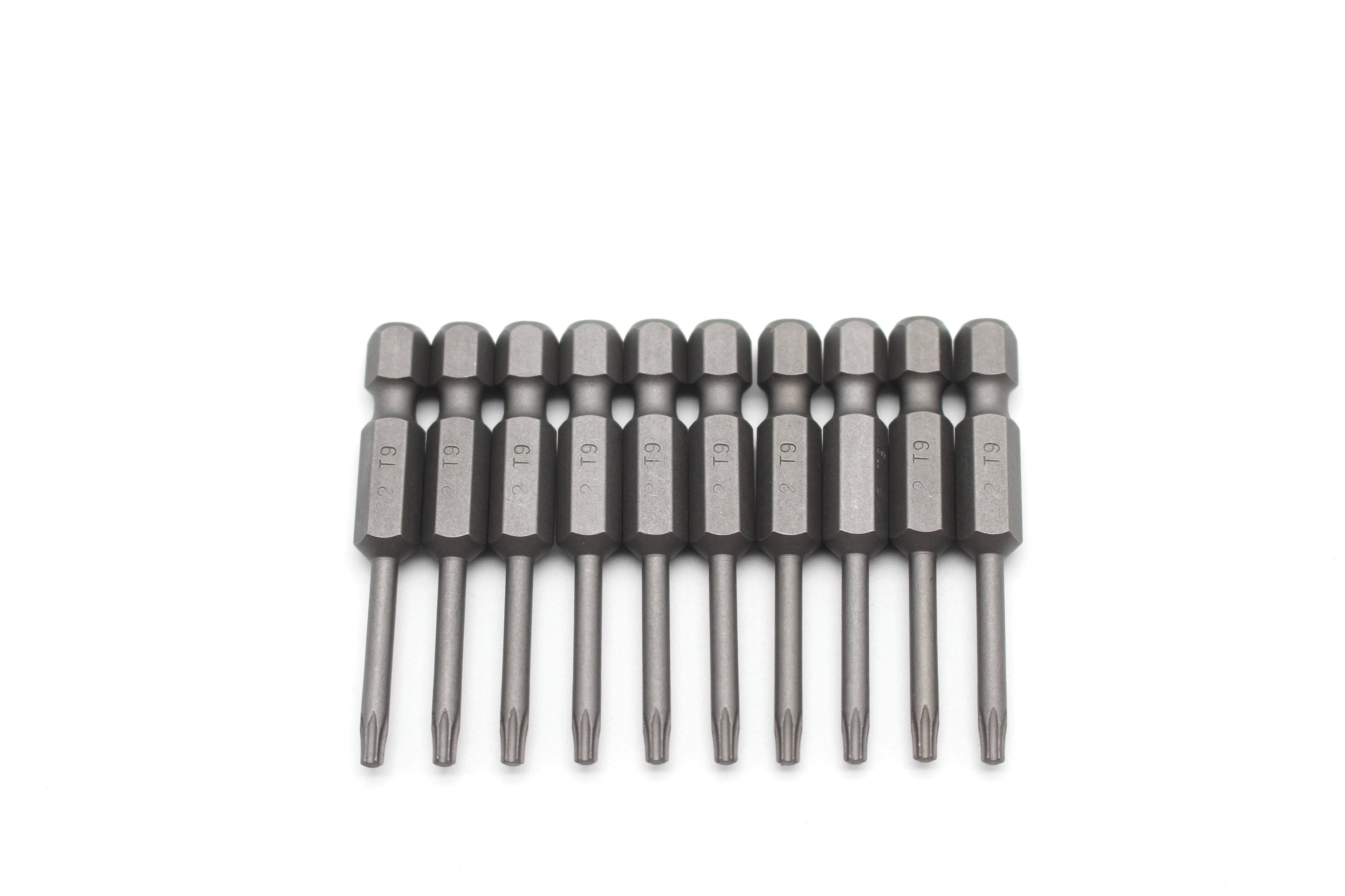 TEMO 10 Piece T9 Torx Star 6 Point Reduced Round Shaft Screwdriver ...