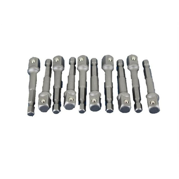 TEMO 10 pc 3/8 Inch (10 mm) Power Socket Extension Adapter Bit Set for Impact Driver