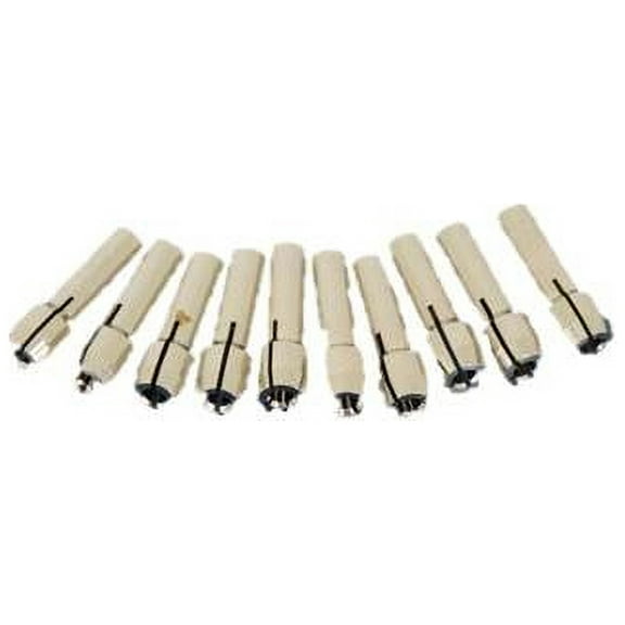 TEMO 10 pc Durable Shiny 3/32 (2.4 mm) Inch Rotary Tool Collet Bit #481 for Dremel and Compatible