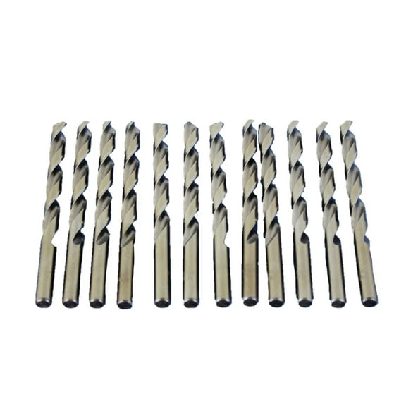 TEMO 12 pc 11/32 Inch Cobalt 135 Degree Jobber Drill Bit 7 Inch Length