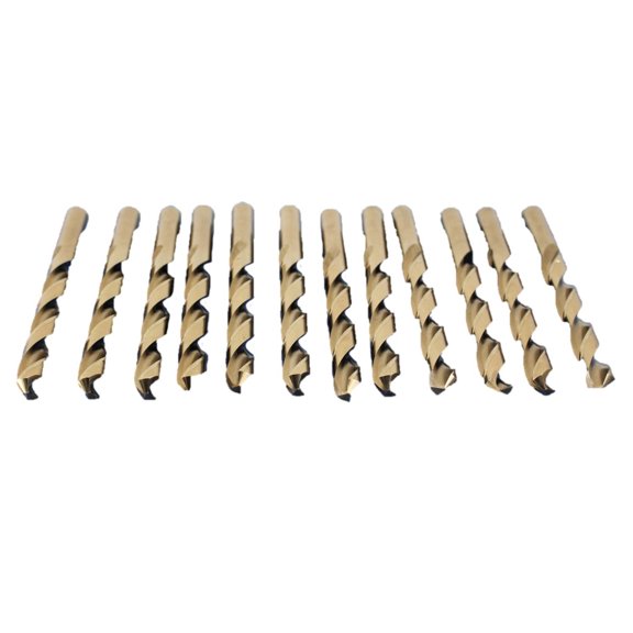 TEMO 12 pc 31/64 Inch Cobalt 135 Degree Jobber Drill Bit 10 Inch Length