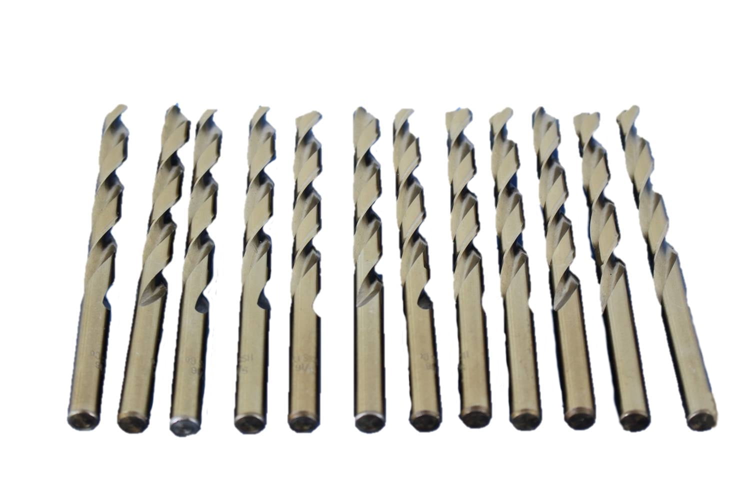 TEMO 12 pc 5/16 Inch Cobalt 135 Degree Jobber Drill Bit 6 Inch Length