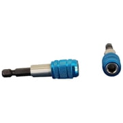 TEMO 2 pc Quick Release Security Screwdriver Bit Holder Impact Ready, 1/4 Inch 6 mm Hex Shank
