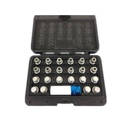 TEMO 23 pc Wheel Lock Lugnut Anti-Theft Lug Nut Screw Removal Key Socket Set for Vw Audi with 1/2 Inch 12.7 mm Socket Adapter