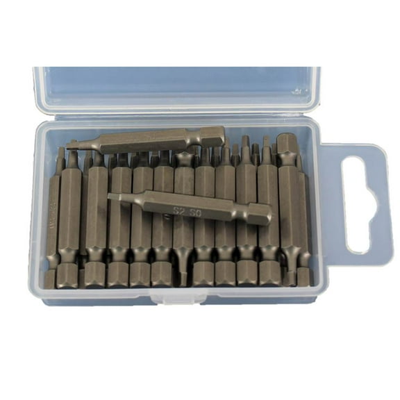 TEMO 25 pc #0 Square Robertson 2 Inch (50 mm) Screwdriver Insert Bits