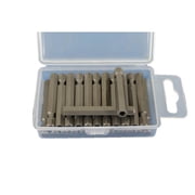 TEMO 25 pc 1/4 Inch Hex Tamper 2 Inch 50 mm Screwdriver Insert Bits