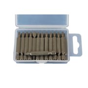 TEMO 25 pc T20H Tamper Proof Security Torx 6 point 2 Inch 50 mm Screwdriver Insert Bits
