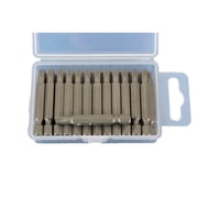TEMO 25 pc T27H Tamper Proof Security Torx 6 point 2 Inch 50 mm Screwdriver Insert Bits