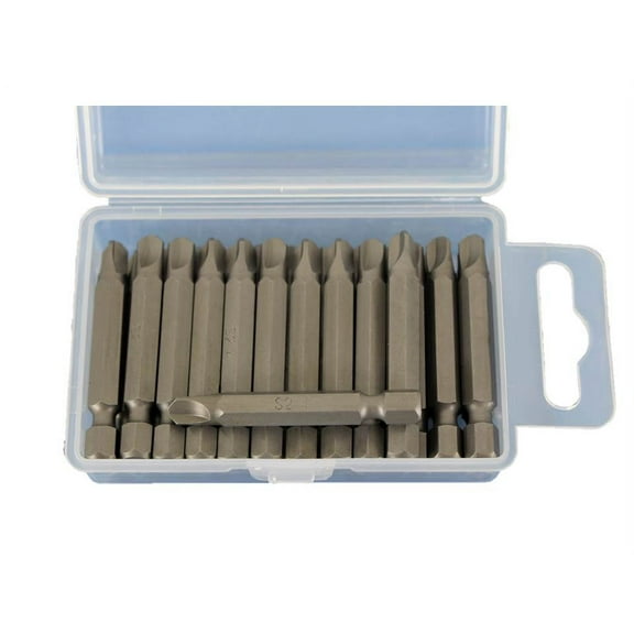 TEMO 25 pc Tri Wing #4 2 Inch (50 mm) Screwdriver Insert Bits