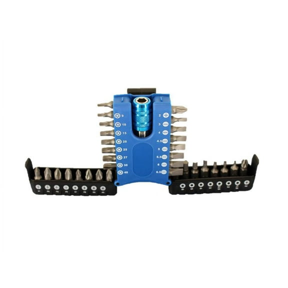 TEMO 33 pc Impact Ready Security Screwdriver Bit Set Kit with One Quick Release Chuck