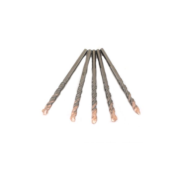 TEMO 5 pc Premium Percussion Masonry Drill Bit 1/4 x 4 Inch