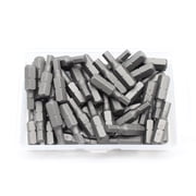 TEMO 50 pc H-4 Hex 5/32 Inch 4 mm Impact Ready 1 Inch 25 mm Long Screwdriver Insert Bits Hex Shank with Quick Release Slot