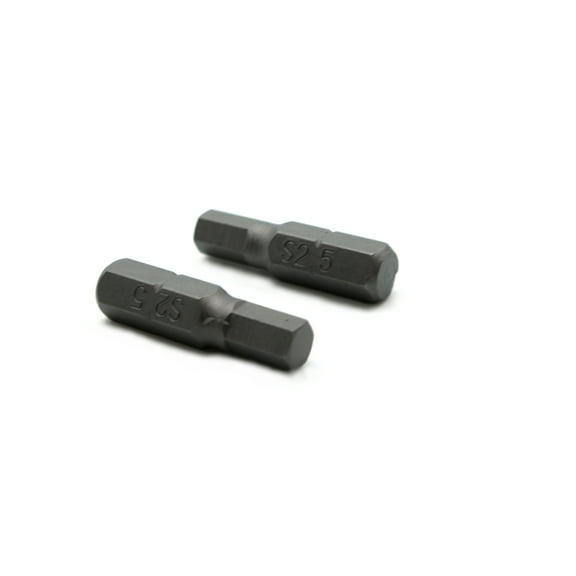 TEMO 50 pc H-5 Hex 13/64 Inch (5 mm) Impact Ready 1 Inch (25 mm) Long Screwdriver Insert Bits Hex Shank with Quick Release Slot