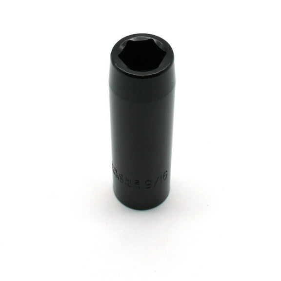 TEMO 9/16 Inch Cr-V 6-Point 1/2 Inch Drive Impact Deep Socket