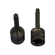 TEMO IP45 3 Inch 76 mm Long Black Impact Torx Plus 6 Point Socket Bit 1/2 Inch 12.7 mm Square Drive Auto Repair Tool