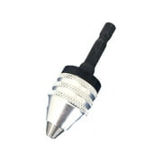TEMO Keyless Chuck Adapter 1/4 Inch 6 mm Hex Shank To Conventional or Microsize Drill Bit