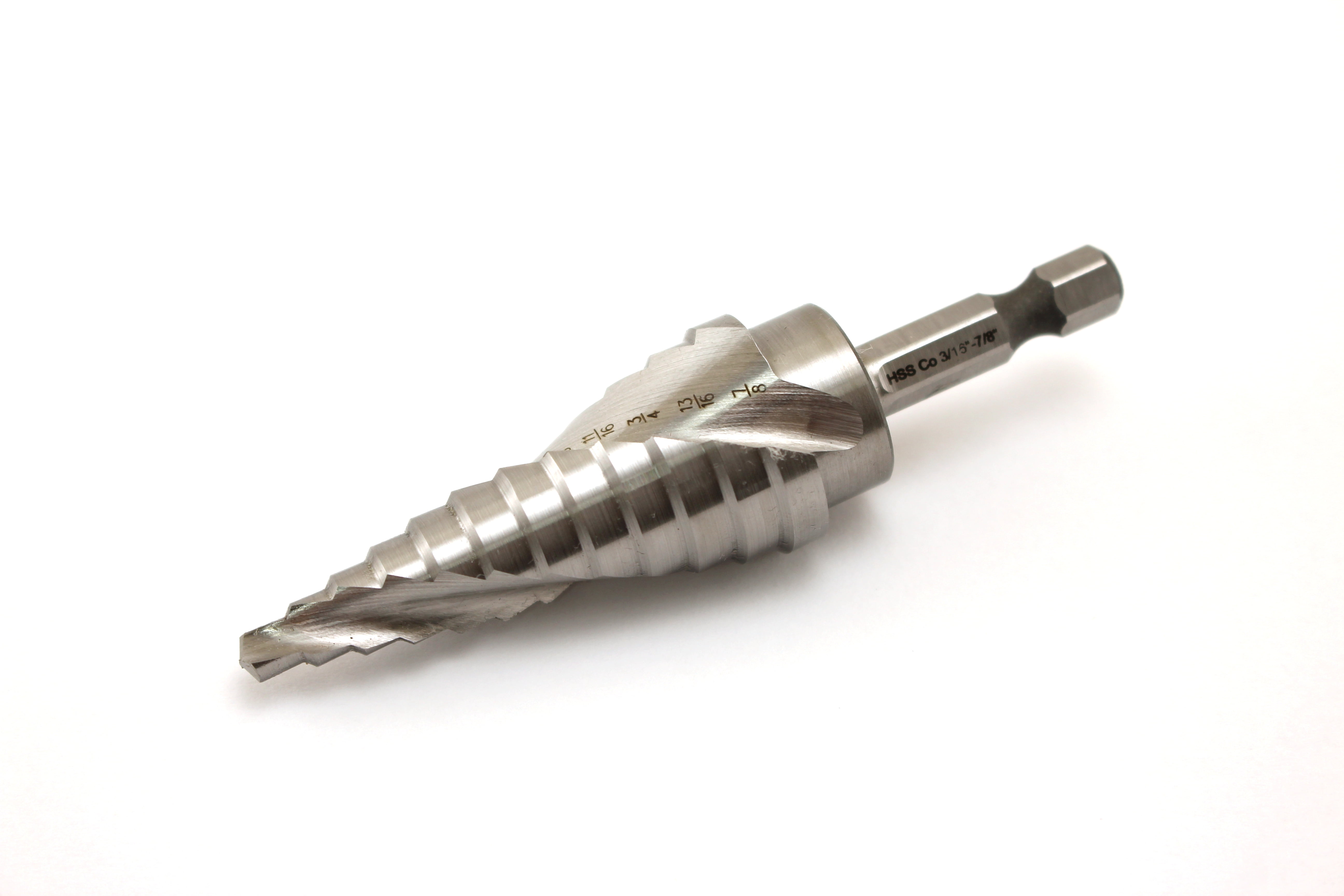 TiAlN Coated Hex Shank Cobalt HSS Four-stage Drill Bits