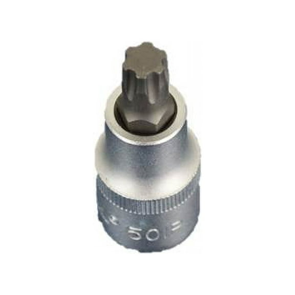 TEMO Torx Plus 50IP 2 Inch (55 mm) Long Bit Socket 1/2 Inch (12.7 mm) Square Drive Auto Repair Impact Ready Tool