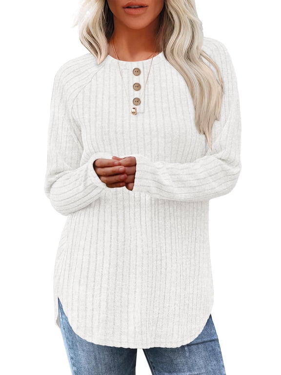Sweaters for Women Fashion Long Sleeve Tops Pullover Crew Neck Casual Loose Sweaters