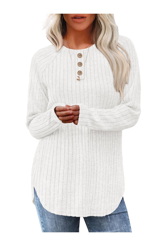 Sweaters for Women Fashion Long Sleeve Tops Pullover Crew Neck Casual Loose Sweaters