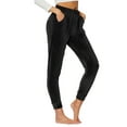 thumbnail image 1 of TEMOFON Lounge Jogger Pants for Women Velour Black Soft Sweatpants – Casual Joggers with Drawstring Waist L, 1 of 7