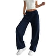 thumbnail image 1 of TEMOFON Sweatpants for Women Loose Fit Casual Comfy Lounge High Waist Drawstring Elastic Sweatpants Flowy Palazzo Pants with Pocket, 1 of 9