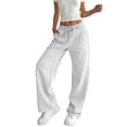 thumbnail image 1 of TEMOFON Sweatpants for Women Loose Fit Casual Comfy Lounge High Waist Drawstring Elastic Sweatpants Flowy Palazzo Pants with Pocket, 1 of 9