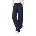 thumbnail image 1 of TEMOFON Sweatpants for Women Wide Leg Casual Baggy Workout Pants Elastic Drawstring Sweatpant Dark Blue Straight Leg Pant M, 1 of 9