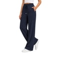 thumbnail image 1 of TEMOFON Sweatpants for Women Wide Leg Casual Baggy Workout Pants Elastic Drawstring Sweatpant Dark Blue Straight Leg Pant M, 1 of 9