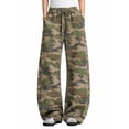 thumbnail image 1 of TEMOFON Wide Leg Sweatpants Women Barrel Travel Pants with Pockets Drawstring Workout Pants, 1 of 9