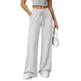 thumbnail image 1 of TEMOFON Wide Leg Sweatpants Womens Pants Baggy Lounge Casual Pants Drawstring Sweat Pants with Pockets, 1 of 8