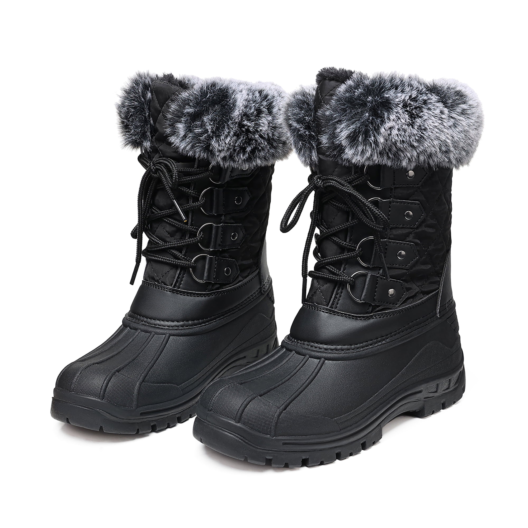 TEMOFON Winter Snow Boots for Women Wide Calf Waterproof Woman Duck ...