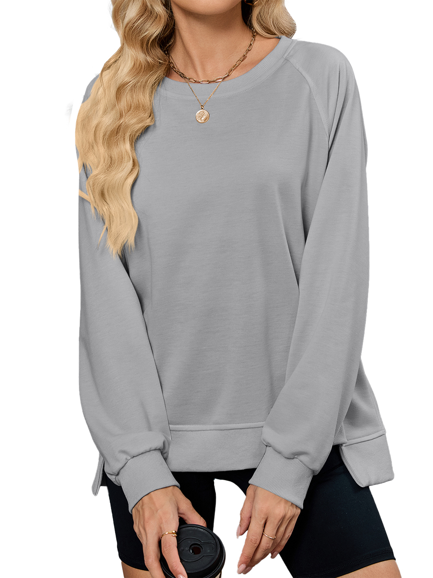 3/4 Length Sleeve Womens Tops Crewneck Lace Tunic Business Casual Dressy Blouses Spring Trendy Clothes 2025 - View #11