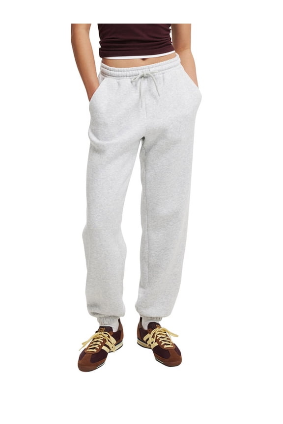 Women's High Waisted Cuffed Jogger Sweatpants Soft Cotton Blend Lounge Pants with Pockets Adjustable Drawstring for Casual Workout Running