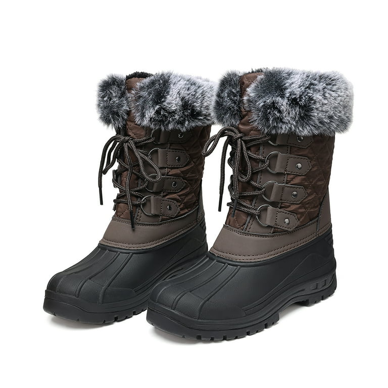 Fur Lined Mid Calf Snow Boots For Women Dream Pairs Women Snow