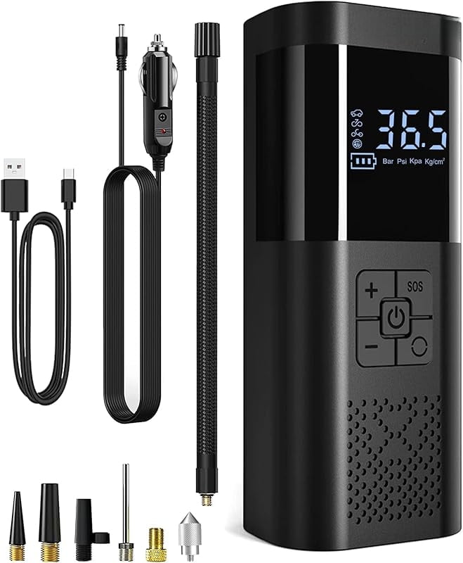 TEMOLA Tire Inflator Portable Air Compressor, Air Pump for Car Tires